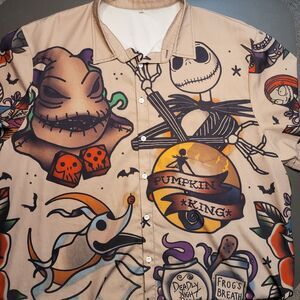 Disney Nightmare Before Christmas Mens Short Sleeve 3XL XXXL Shirt EUC Unbranded